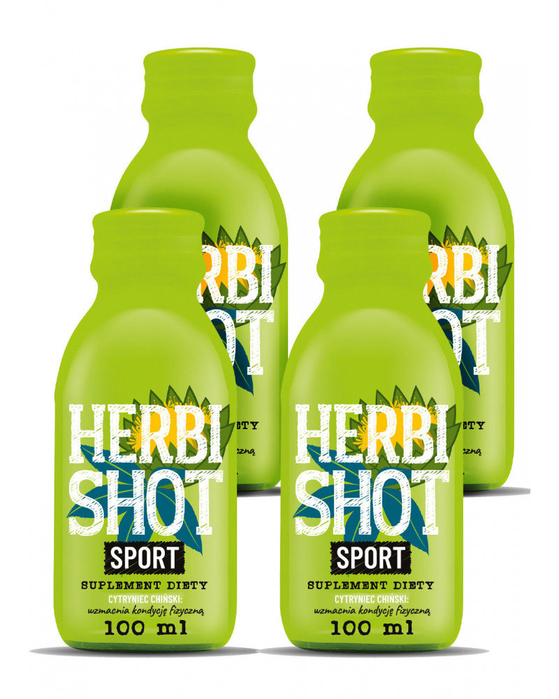 Herbi Shot Sport suplement diety (4x100 ml)