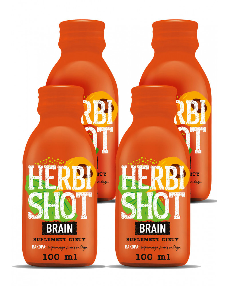 Herbi Shot Brain suplement diety (4x100 ml)