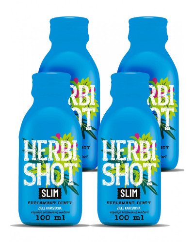 Herbi Shot Slim suplement diety (4x100 ml)